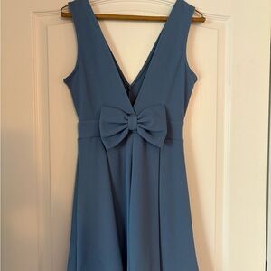 Blue Dress with Bow